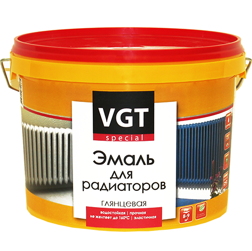 Купить Эмаль акриловая для радиаторов VGT Профи ВД-АК-1179 супербелая 0.5 кг