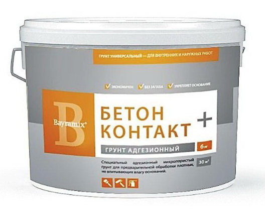Bayramix Бетон Контакт 12 кг, Грунтовка (прозрачная)