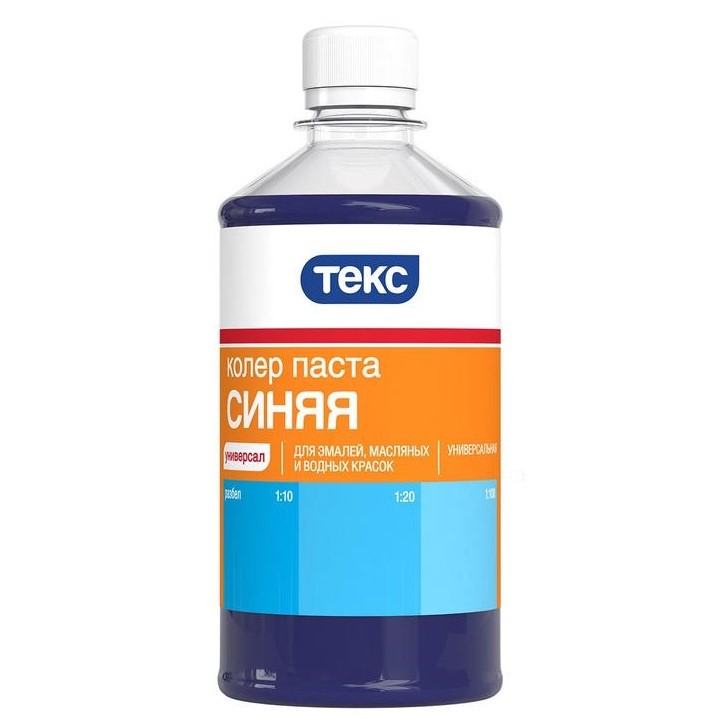 

Колер-паста Текс Универсал №6 синяя 0.5 л, Синий