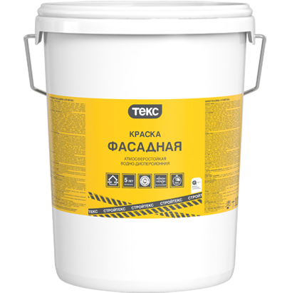 

Краска фасадная Текс Стройтекс база A 18 л, Белый