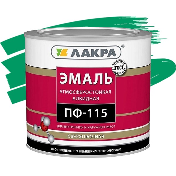 

Эмаль Лакра ПФ-115 ярко-зеленая 2.8 кг, Зеленый