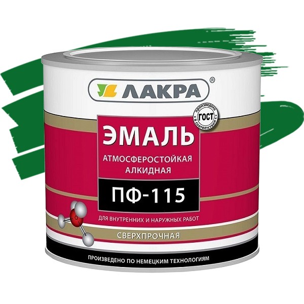

Эмаль Лакра ПФ-115 темно-зеленая 2 кг, Зеленый