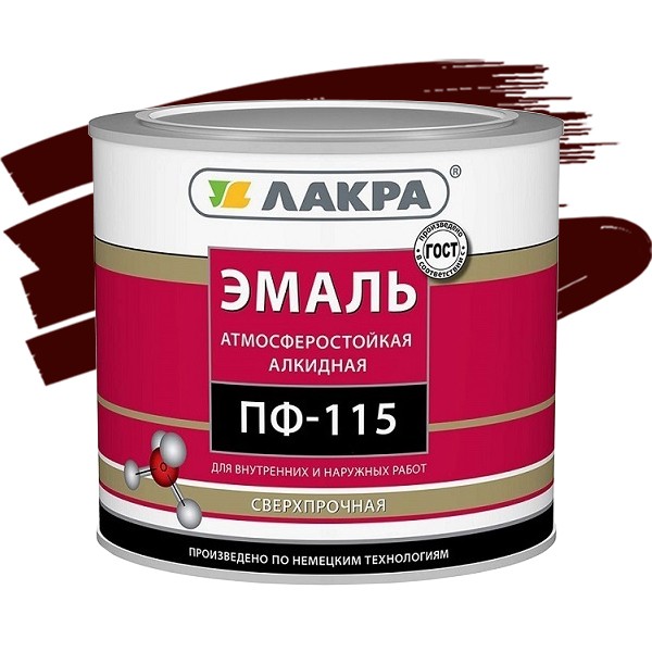 

Эмаль Лакра ПФ-115 шоколадно-коричневая 2 кг, Коричневый