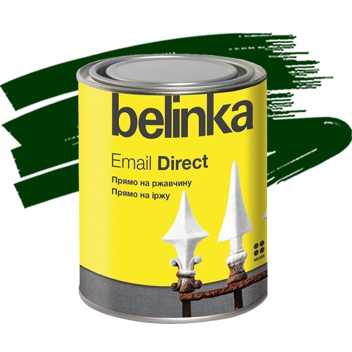 Эмаль антикоррозионная по ржавчине Belinka Email Direct зеленая 0.75 л