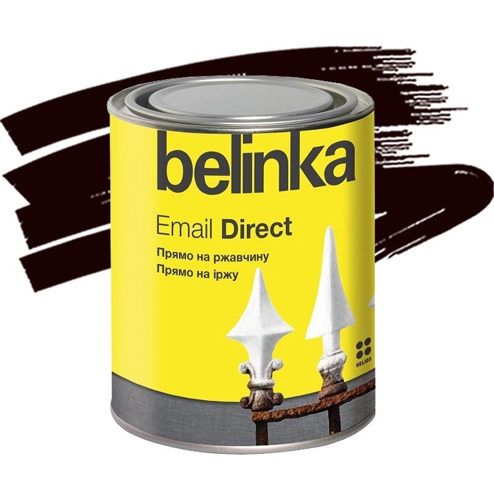Эмаль антикоррозионная по ржавчине Belinka Email Direct коричневая 0.75 л