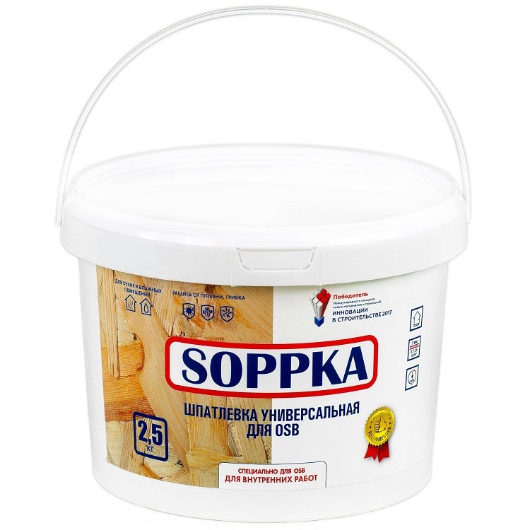 

Шпатлевка для OSB универсальная Soppka 2,5 кг