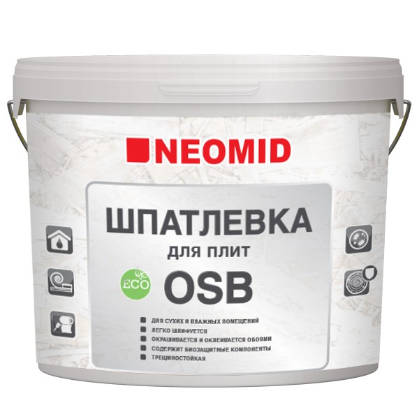 Купить Шпатлевка Neomid для OSB-плит 1.3 кг