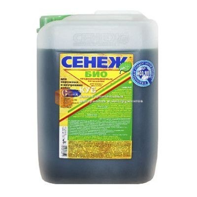 

Антисептик Сенеж Био трудновымываемый 5 кг, Зеленый