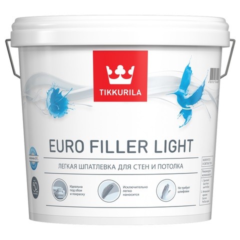 Купить Шпатлевка Tikkurila Euro Filler Light 9 л