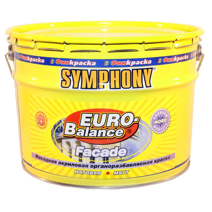 Купить Краска акриловая фасадная Symphony Euro-Balance Facade Nord КС 9 л