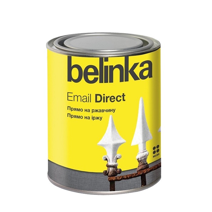 

Эмаль антикоррозионная по ржавчине Belinka Email Direct белая 0.75 л, Белый