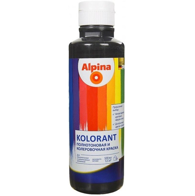 Колер-краска Alpina Kolorant Schwarz черная 0.5 л