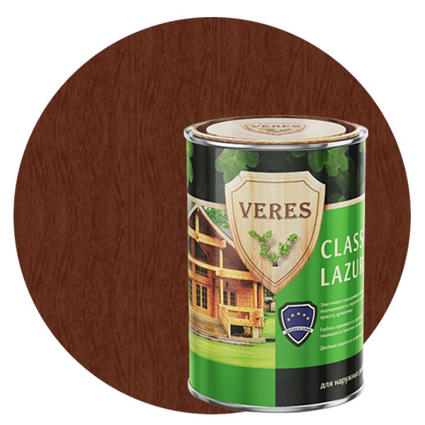 Купить Пропитка для древесины Veres Classic Lazura № 3 Тик 0.9 л