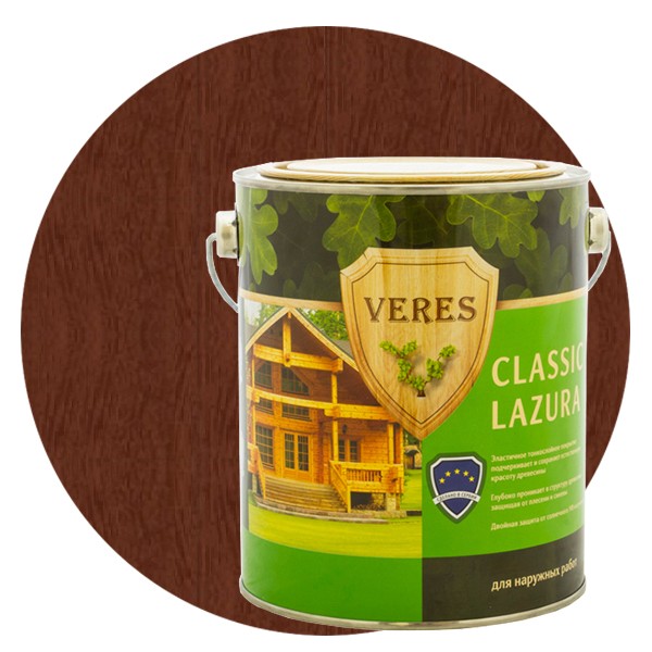 Купить Пропитка для древесины Veres Classic Lazura № 3 Тик 10 л