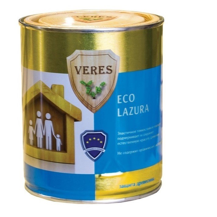 

Пропитка для древесины Veres Eco Lazura № 1 Бесцветная 2.5 л, Неокрашенный