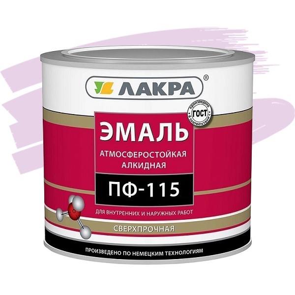 

Эмаль Лакра ПФ-115 сиреневая 2.8 кг, Фиолетовый