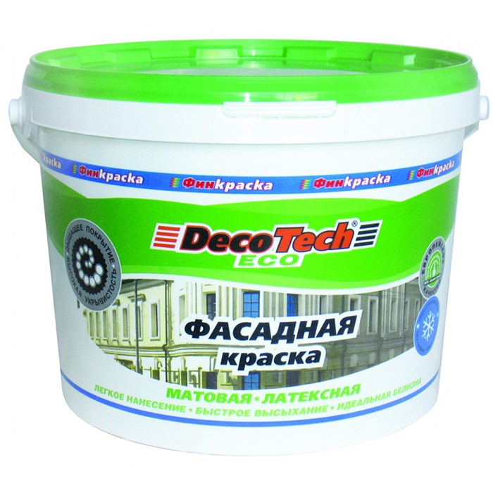 Краска фасадная DecoTech Eco 3 кг