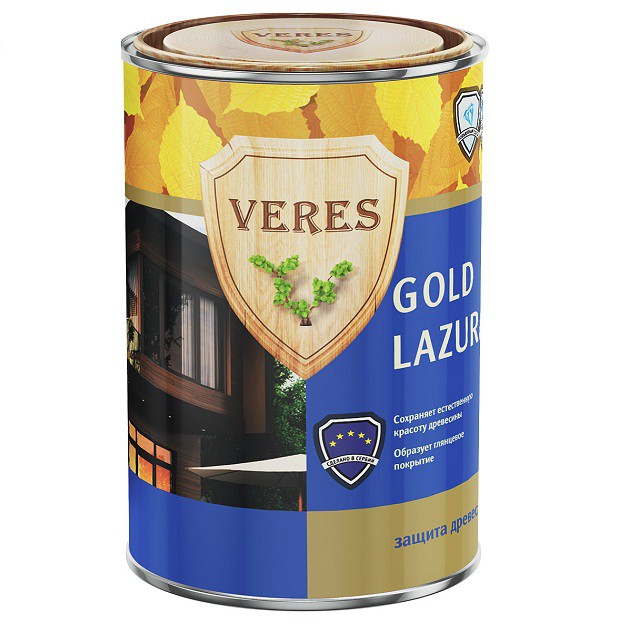 Купить Пропитка для древесины Veres Gold Lazura № 1 Бесцветная 0.9 л