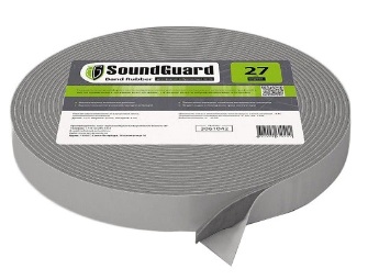 Лента демпферная SoundGuard BanDRubber 4х27 мм 12 м