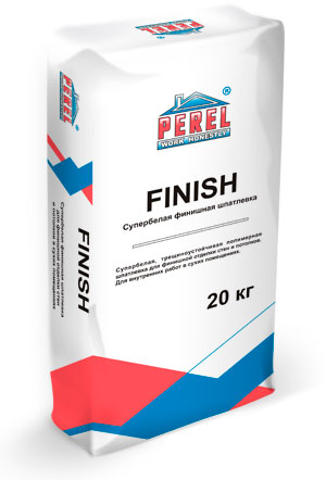 Perel Finish 20 кг, Шпатлевка полимерная финишная (супербелая)