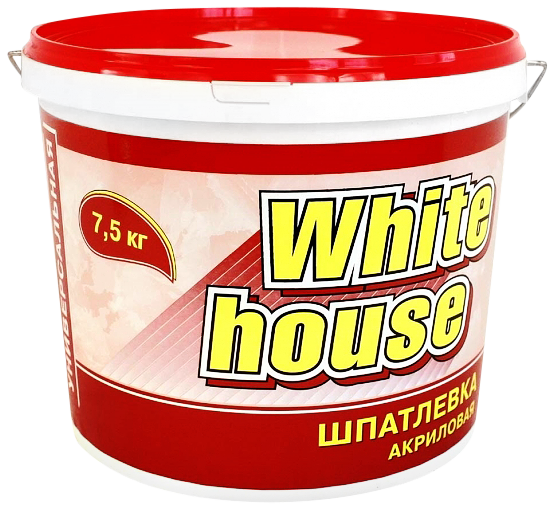 White House, 7.5 кг, Шпатлевка готовая универсальная