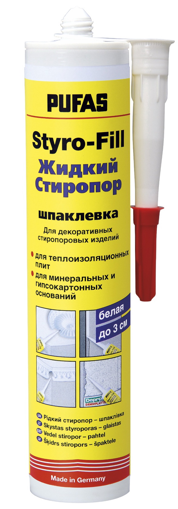 Pufas Styro-Fill, 0.3 кг, Стиропор-шпатлевка жидкая