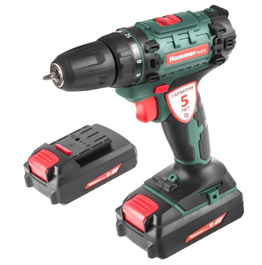

Дрель-шуруповерт аккумуляторная Hammer Flex ACD140Li