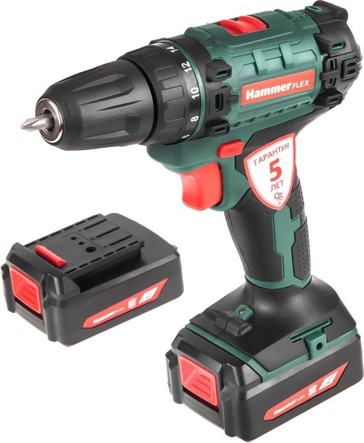 

Дрель-шуруповерт аккумуляторная Hammer Flex ACD 120Li