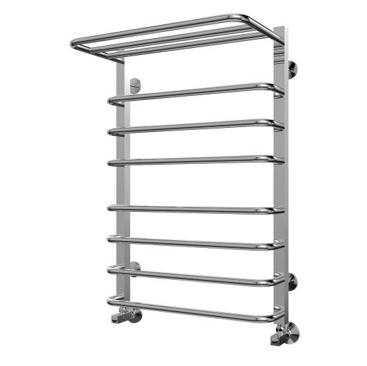 

Полотенцесушитель водяной Terminus Арктур П8 с полкой 500х796 мм, Серебристый