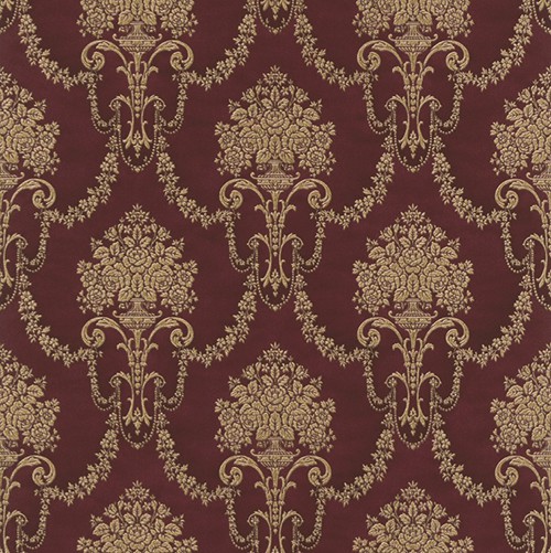 

Виниловые обои на флизелиновой основе Rasch Trianon XI 514902, Бордовый