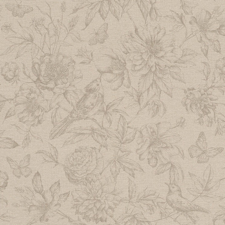 

Обои виниловые на флизелиновой основе Rasch Florentine ll 449457, Коричневый