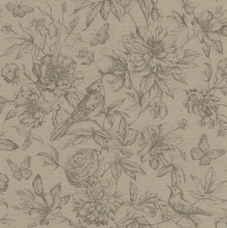 

Обои виниловые на флизелиновой основе Rasch Florentine ll 449464, Коричневый
