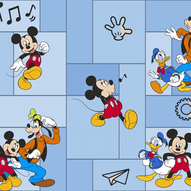 

Обои виниловые на флизелиновой основе Erismann Disney Mickey E-D-001B, Синий