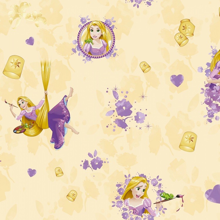 

Обои виниловые на флизелиновой основе Erismann Disney Rapunzel E-D-003A, Желтый