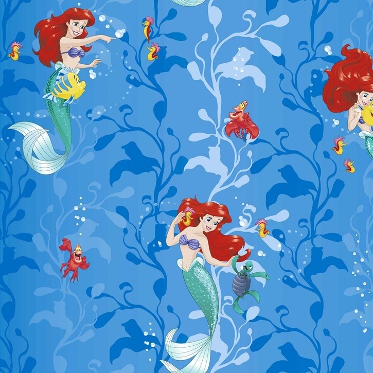 

Обои виниловые на флизелиновой основе Erismann Disney Ariel E-D-004, Синий