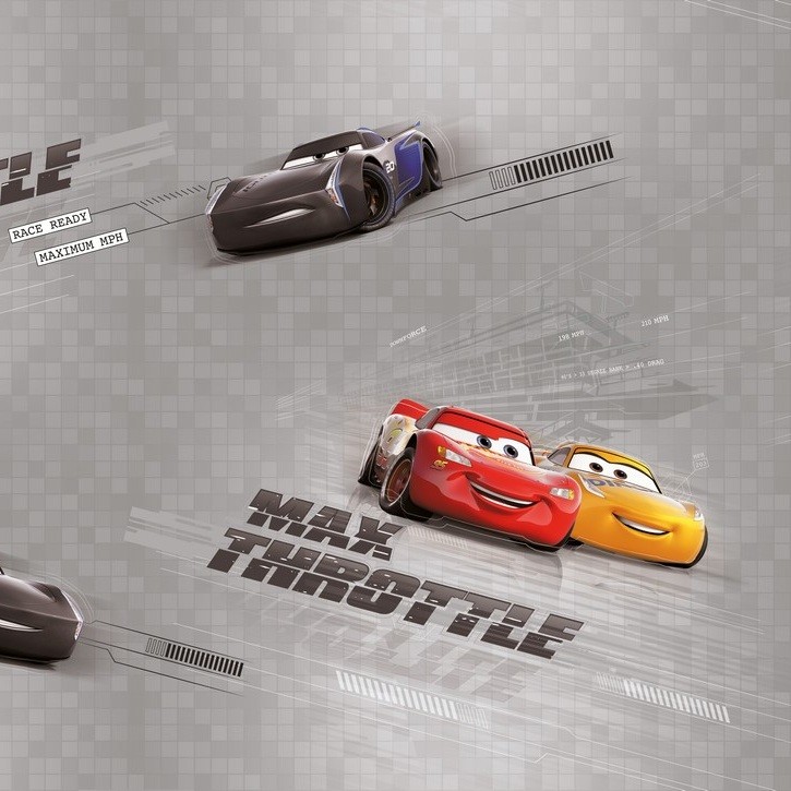

Обои виниловые на флизелиновой основе Erismann Disney Cars E-D-005B, Серый