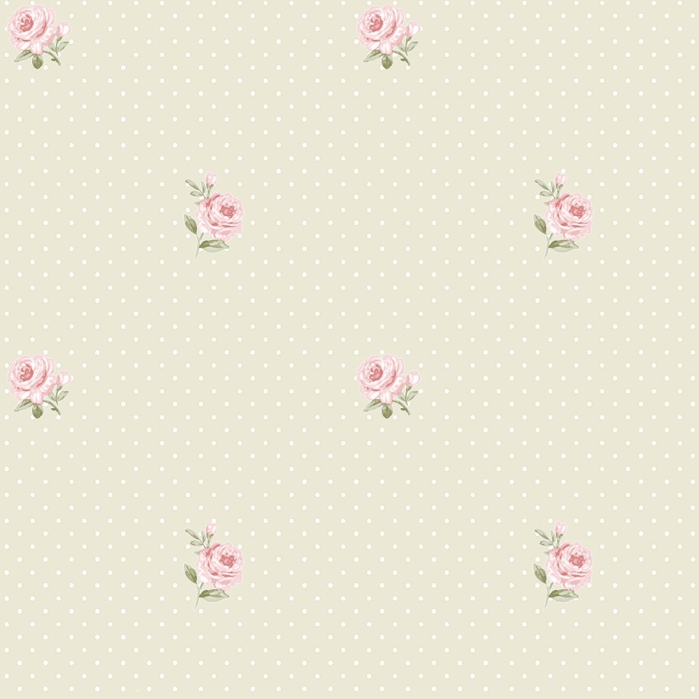 

Обои виниловые на флизелиновой основе Grandeco Little Florals 2101 LF, Бежевый