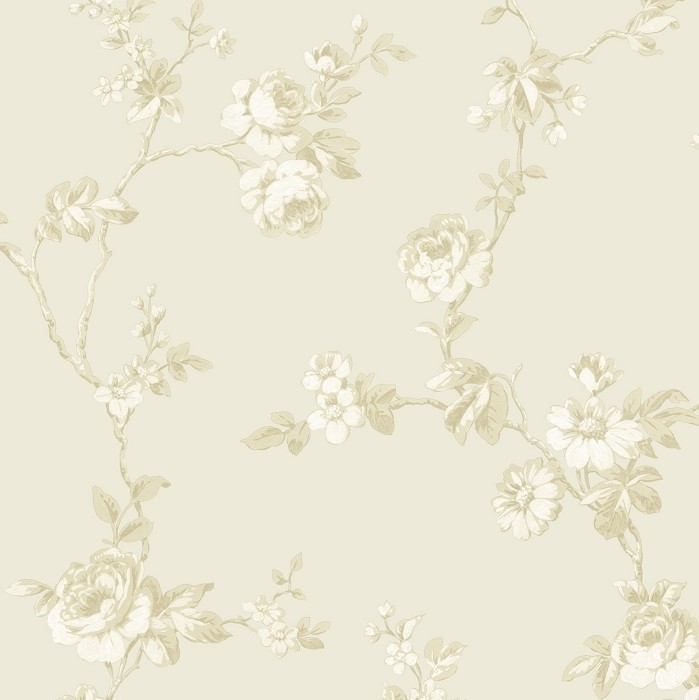 

Обои виниловые на флизелиновой основе Grandeco Little Florals 2202 LF, Бежевый