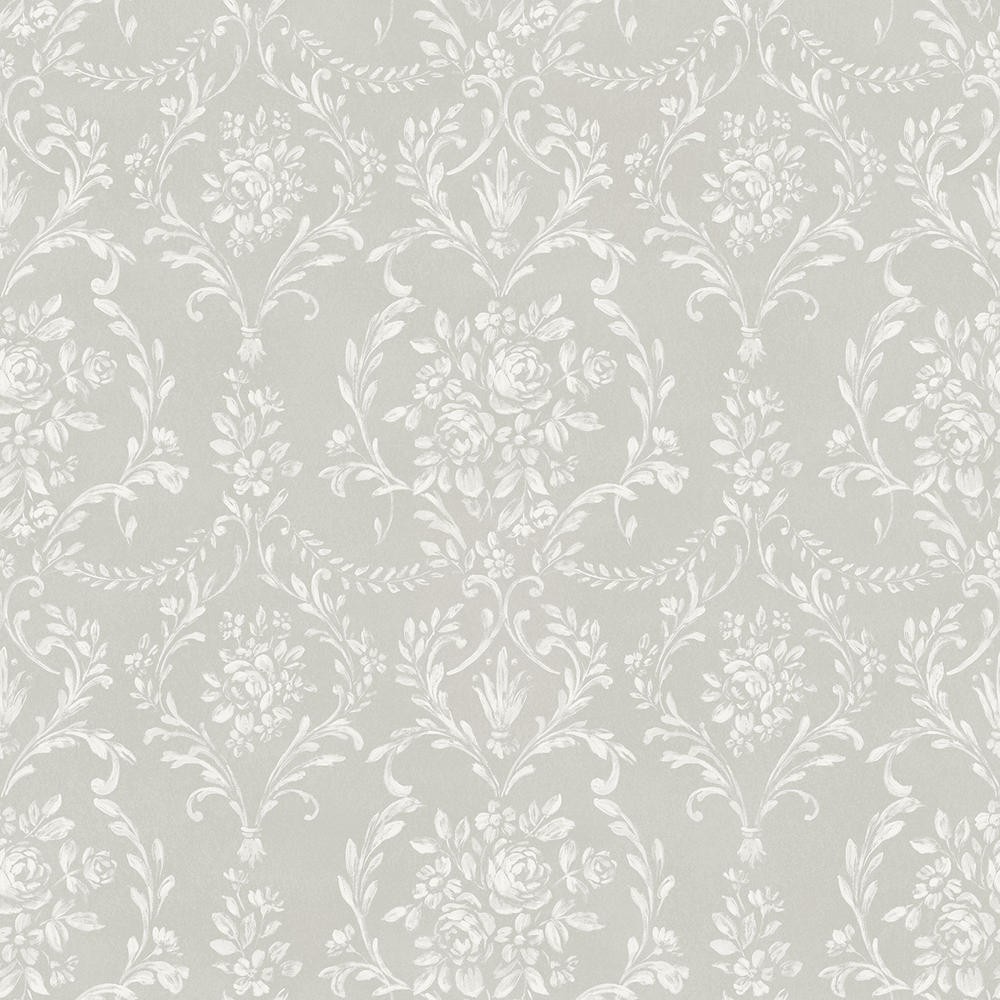 

Обои виниловые на флизелиновой основе Grandeco Little Florals 3001 LF, Серый