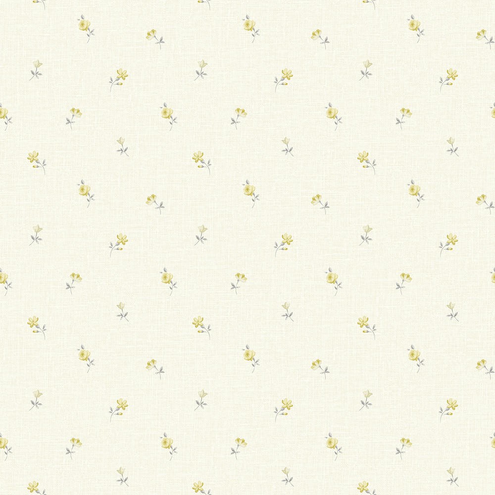 

Обои виниловые на флизелиновой основе Grandeco Little Florals 3301 LF, Белый