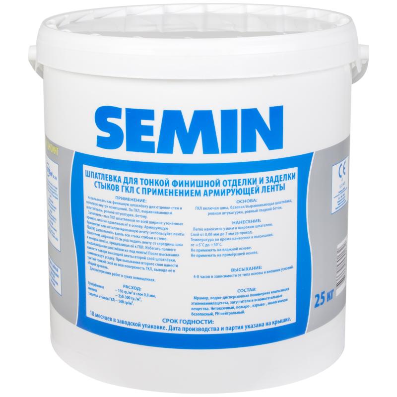 Купить Шпатлёвка полимерная финишная Semin Sem Joint 25 кг