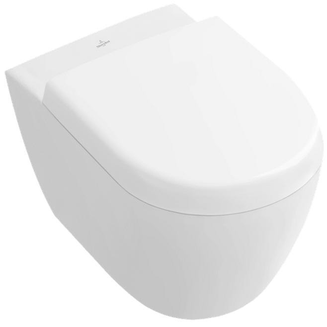 

Унитаз подвесной Villeroy & Boch Subway 2.0 560610R1 укороченный, Белый