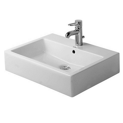 

Раковина накладная Duravit Vero 044560 нешлифованная 600х470 мм, Белый