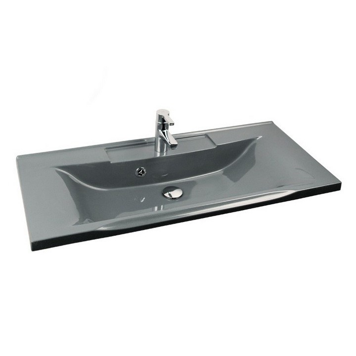 

Раковина Акватон Премьер серый металлик 1000х450 мм