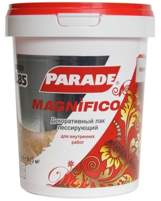 Parade L85 Magnifico, 0.9 л, Лак декоративный лессирующий бронза