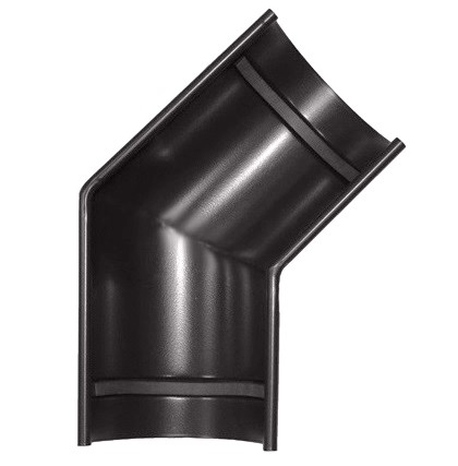 Угол желоба Linkor D120/100 мм универсальный 135 градусов RAL 8019 темно-коричневый