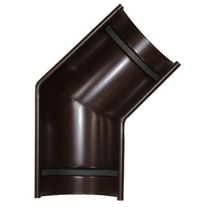 Угол желоба Linkor D150/100 мм универсальный 135 градусов RAL 8017 коричневый