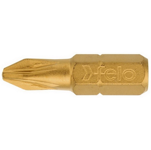

Бита крестовая Felo Bits TiN Plus PZ2 25 мм 10 шт.