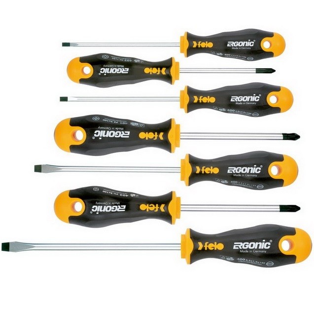 

Набор отверток Felo Ergonic SL/PH/PZ 7 шт
