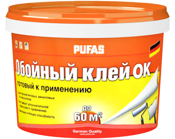 

Pufas ОК, 5 кг, Клей для обоев готовый, Бесцветный